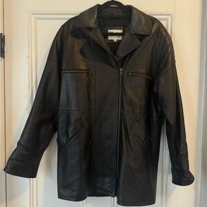 Men's Vintage Black Leather Jacket